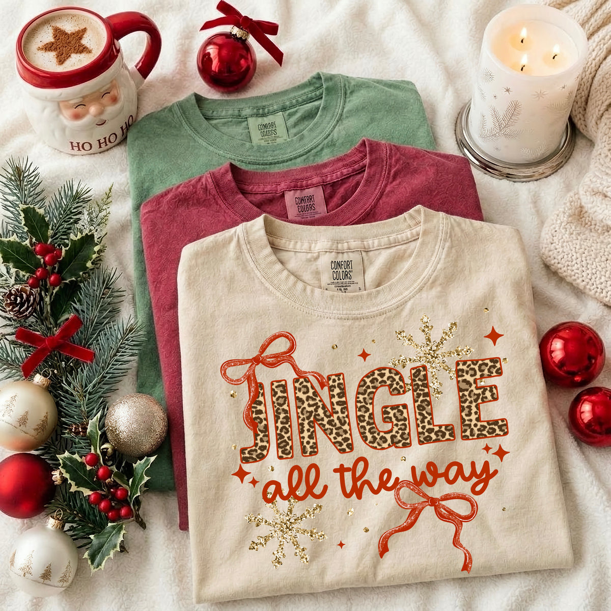 Jingle all the way (csc) DTF Transfer