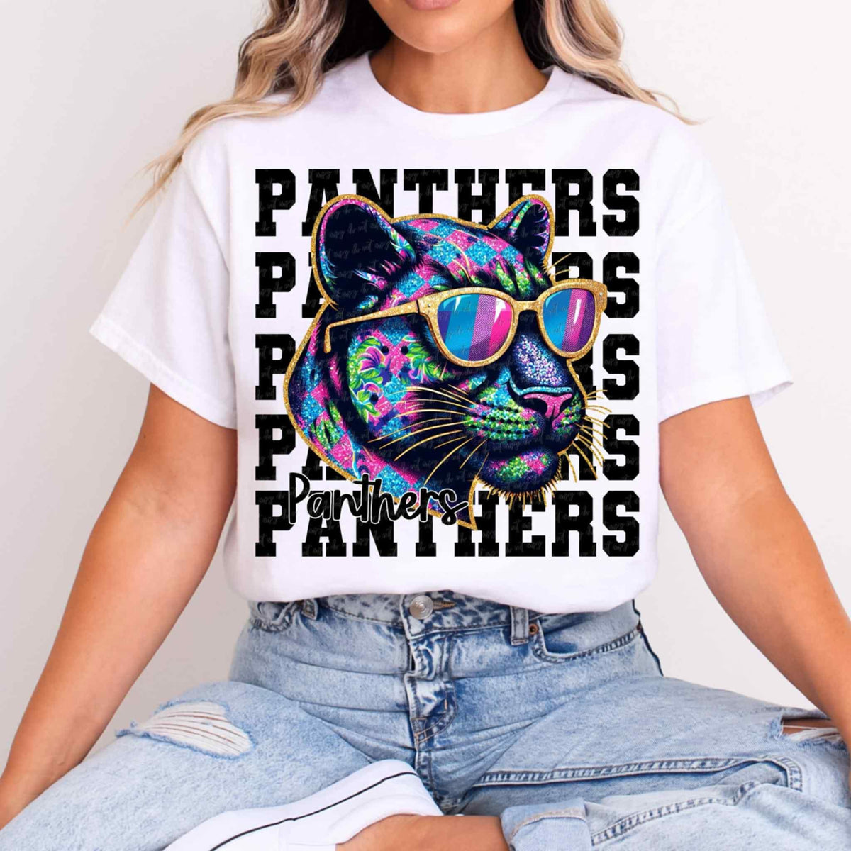 Panthers Stacked Exclusive (Virgo) 109038 DTF transfer