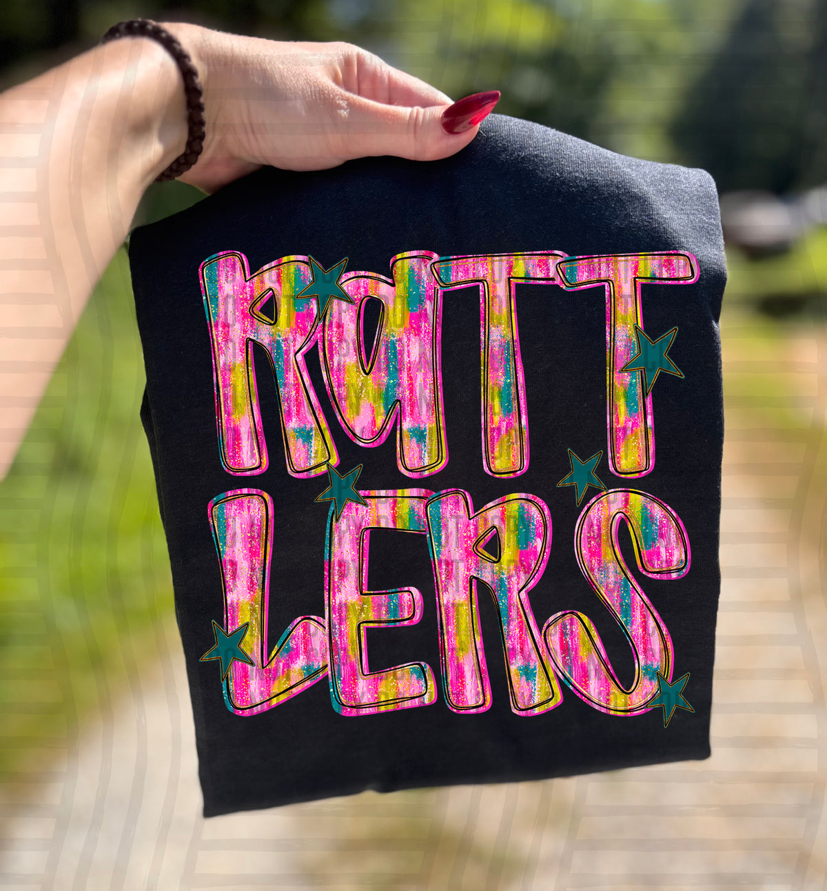 Rattlers Pink Brushstroke (Caplinger) DTF Transfers