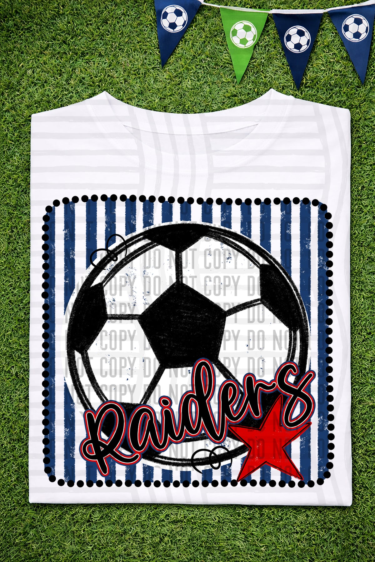 Raiders RWB Framed (Caplinger) DTF transfer
