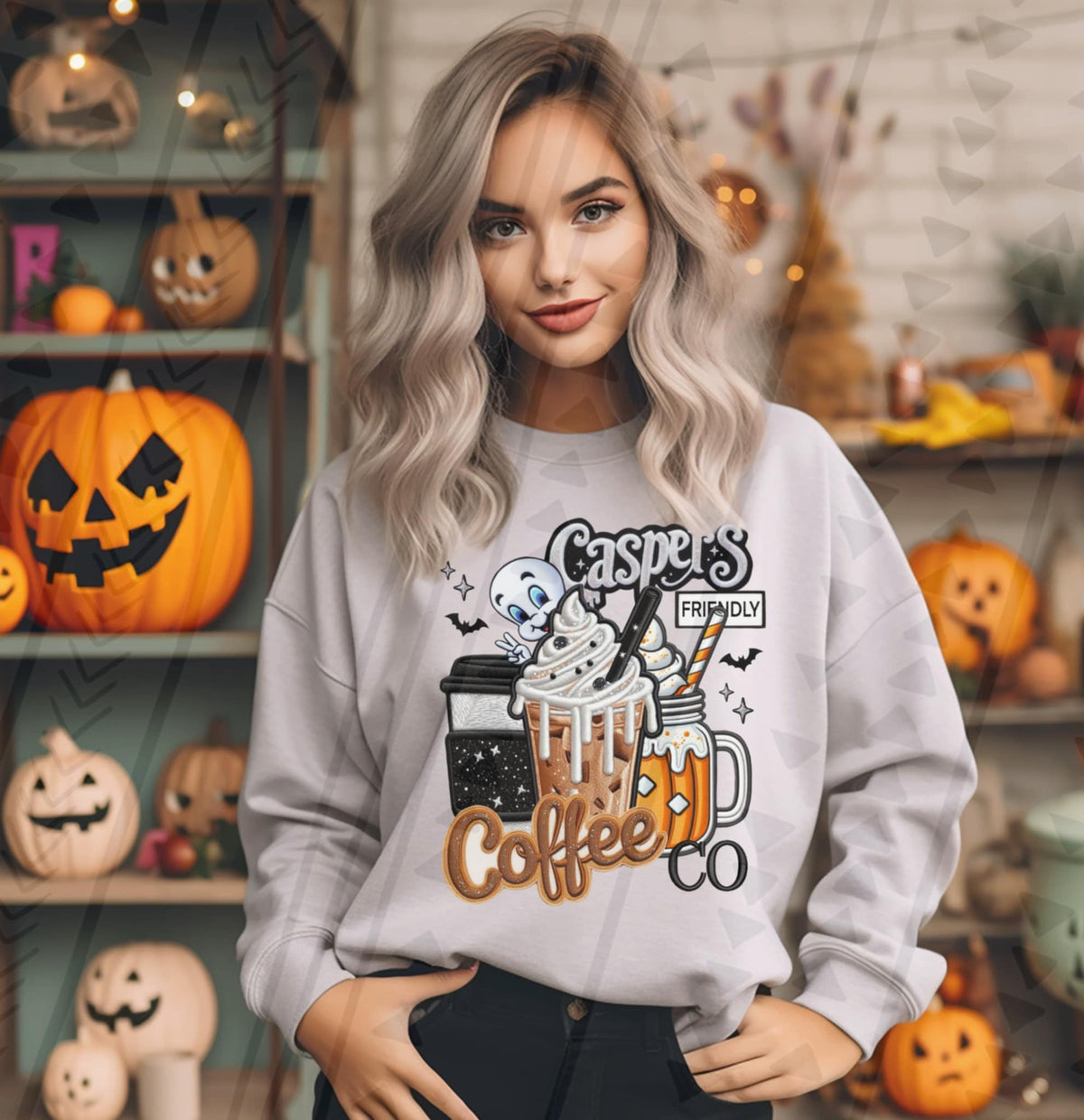 Friendly Ghost Coffee Co 111203 DTF transfer