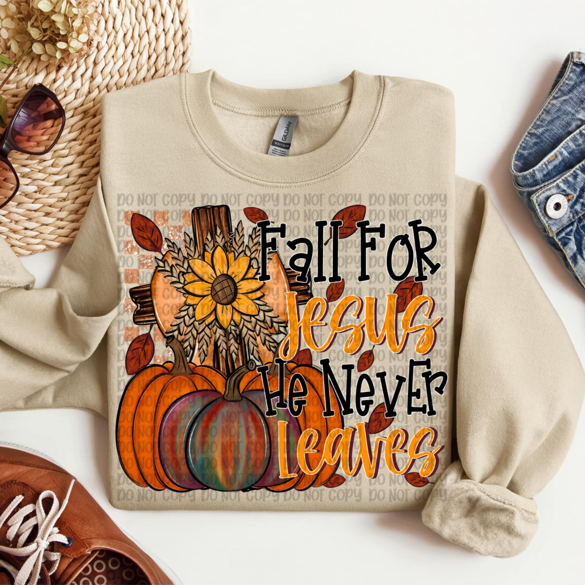 Fall For Jesus (VP) DTF transfer