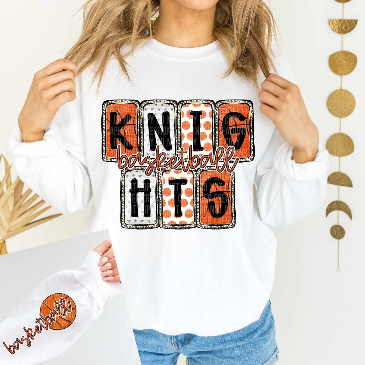 Knights Basketball FRONT (Caplinger) 82925 DTF transfer