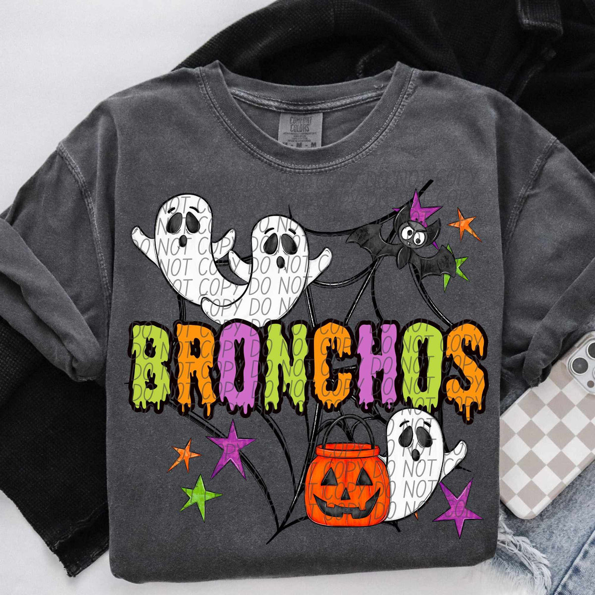 Bronchos Halloween (City) DTF transfer