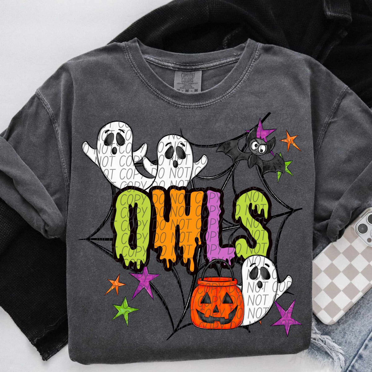 Owls Halloween (City) DTF transfer