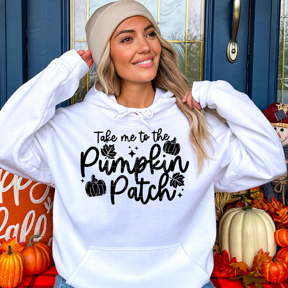 Take Me To The Pumpkin Patch BLACK CSC DTF transfer