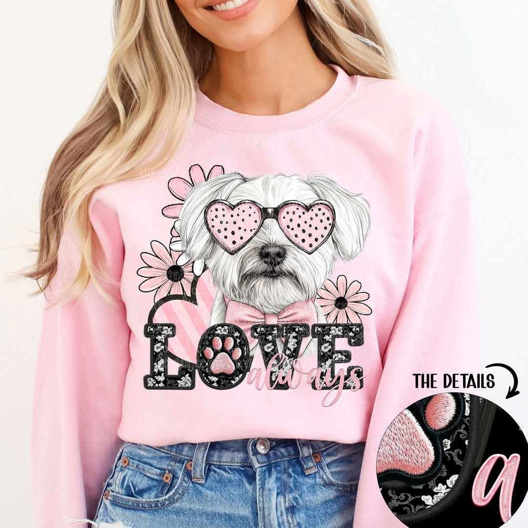 Love always Maltese (TTD) 80786 DTF transfer