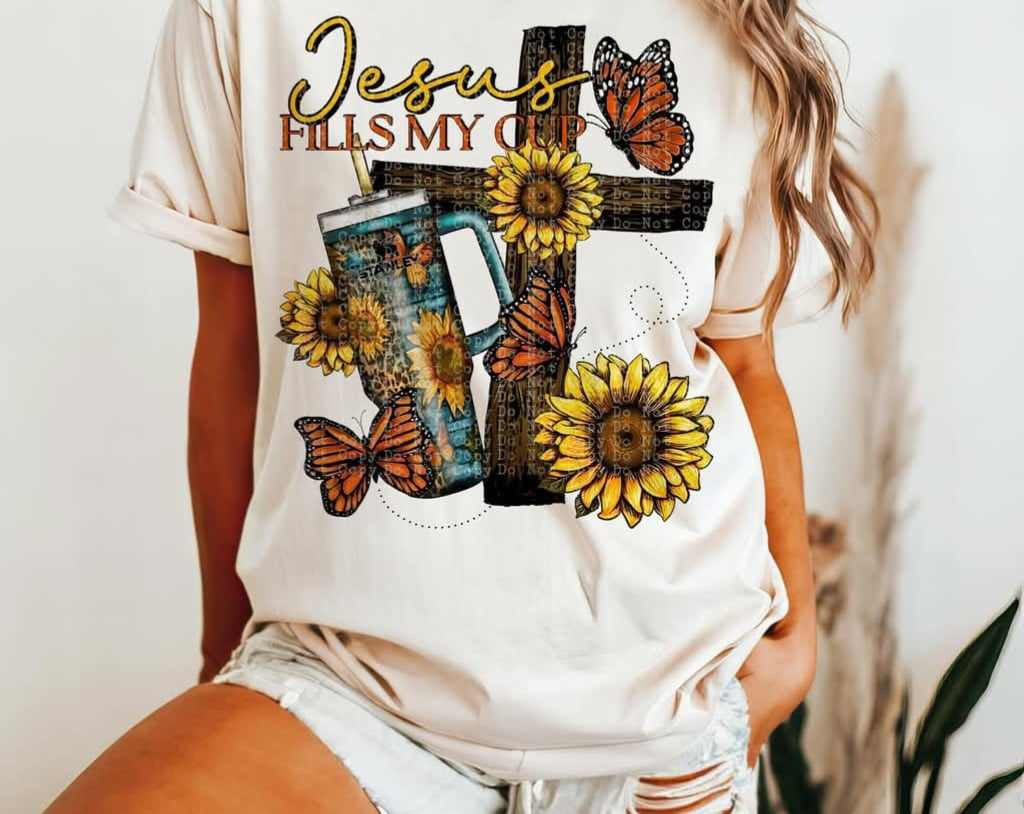 Jesus fills my cup (CSTAGE) 73948 DTF transfer