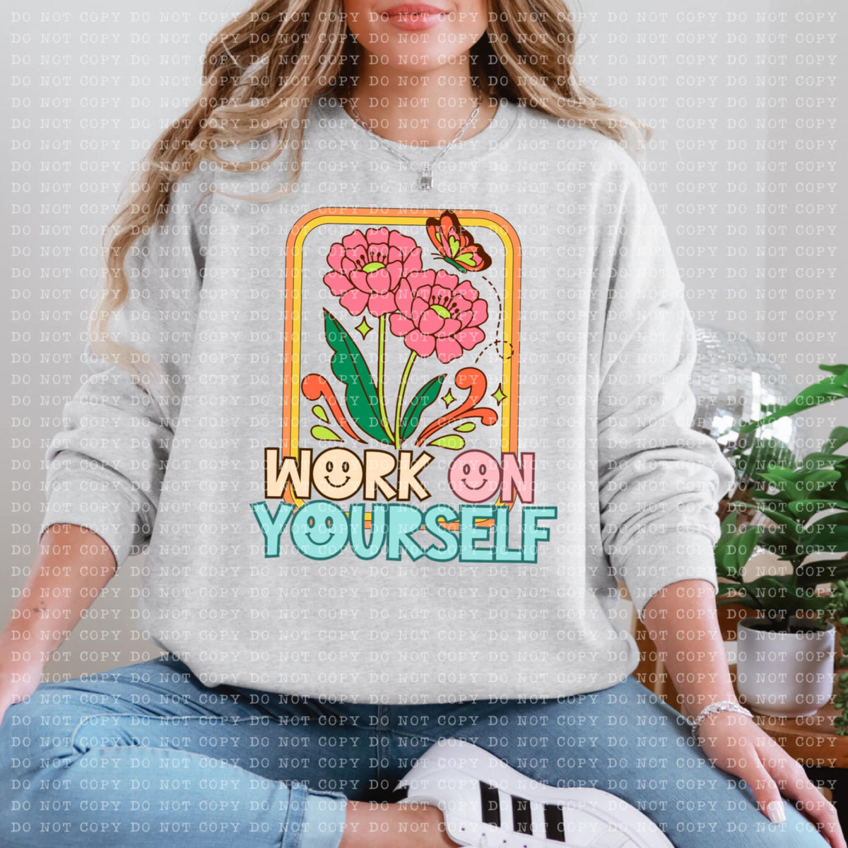 Work on yourself (ECHT) 94195 DTF transfer