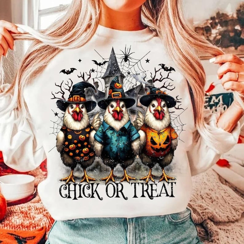 Chick or treat 58237 DTF transfer