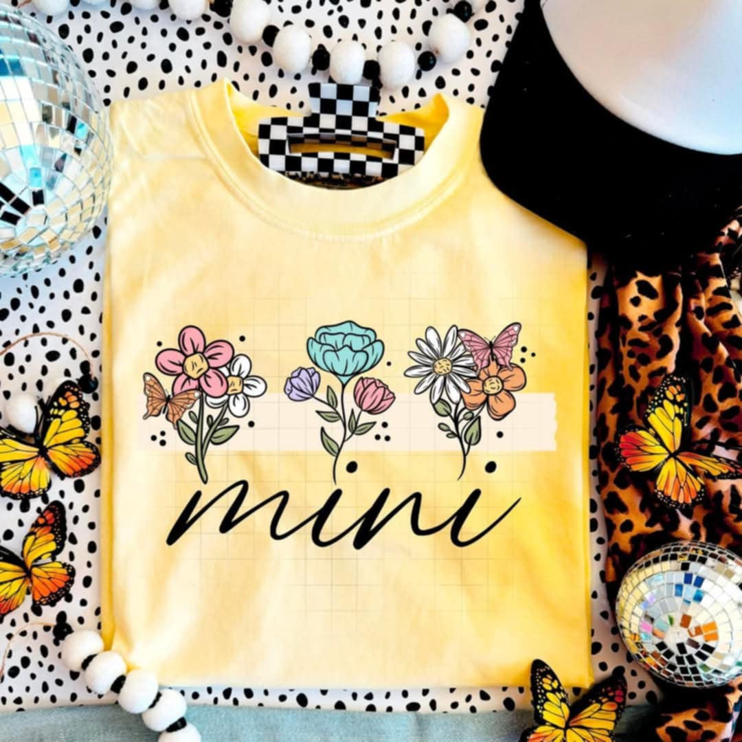 Mini colorful flowers (CSC) 90222 DTF transfer