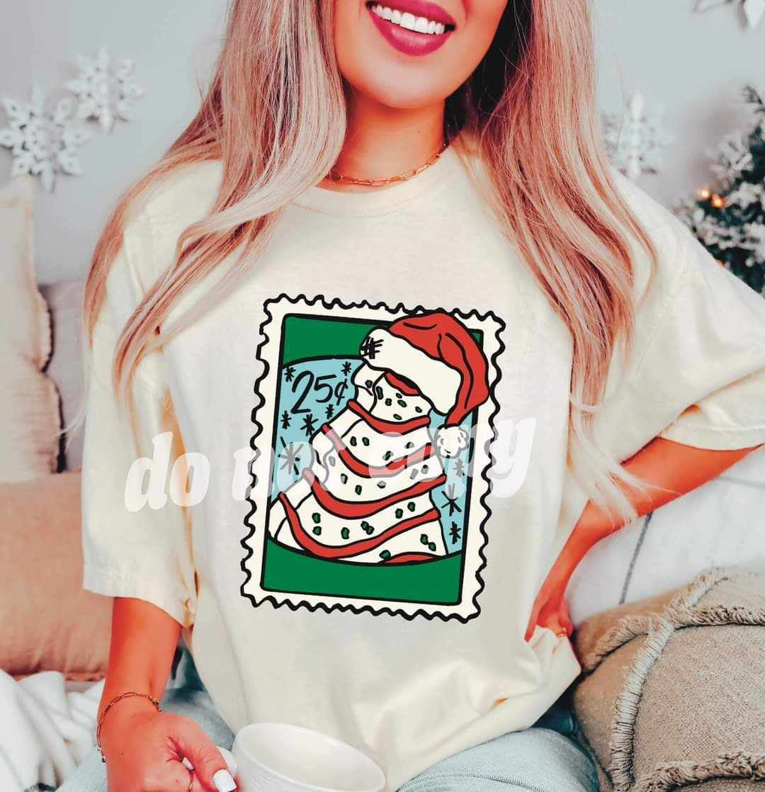 Christmas cake stamp (RTD) 65661 DTF transfer