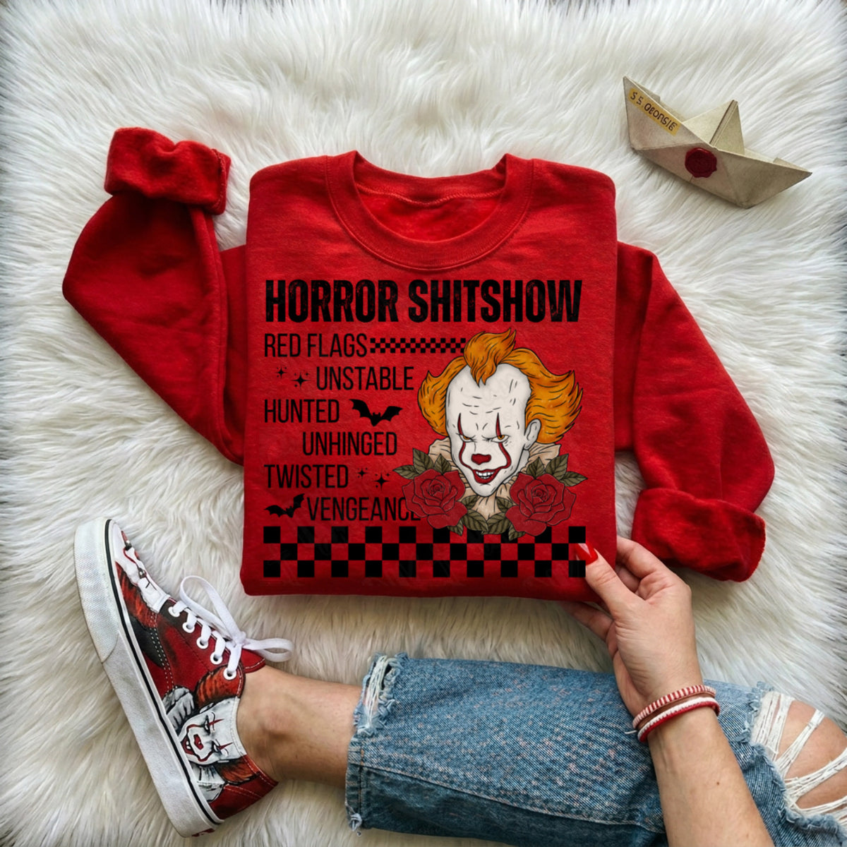 Horror shitshow clown (Ink) DTF Transfer