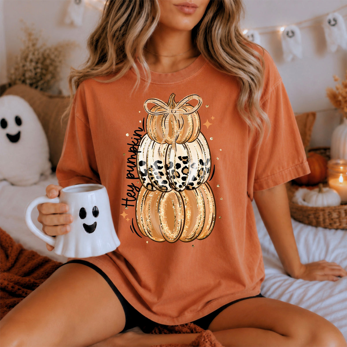 Hey pumpkin stacked (CSC) DTF Transfer