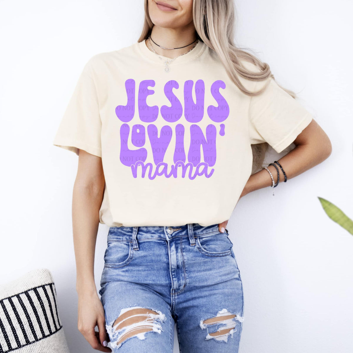 Jesus lovin mama purple (ABD) 93181 DTF transfer