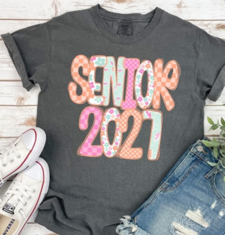 Senior 2027 pastel patterns (S&G) 87822 DTF transfer