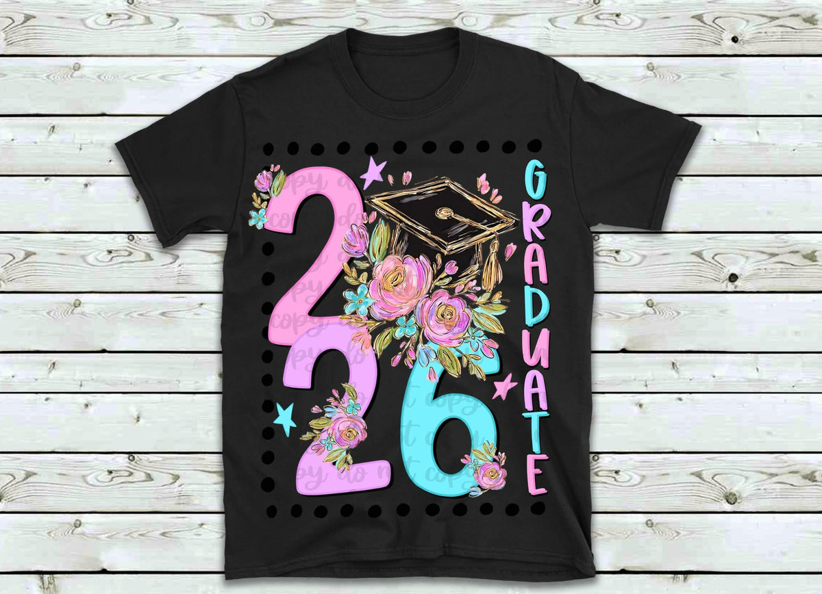 Graduate 2026 pink and blue (SSD) DTF Transfer