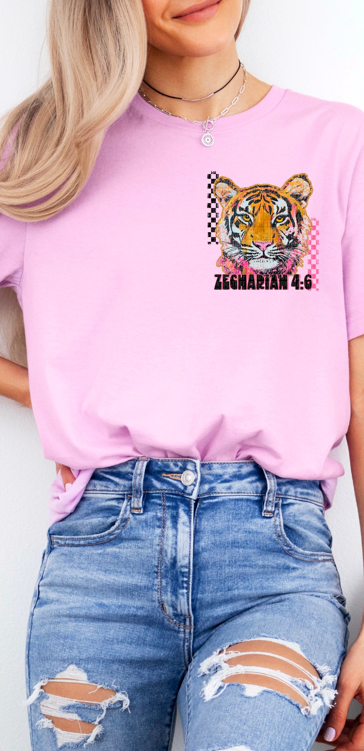 Zechariah 4:6 Tiger (SDD) 96009 DTF transfer