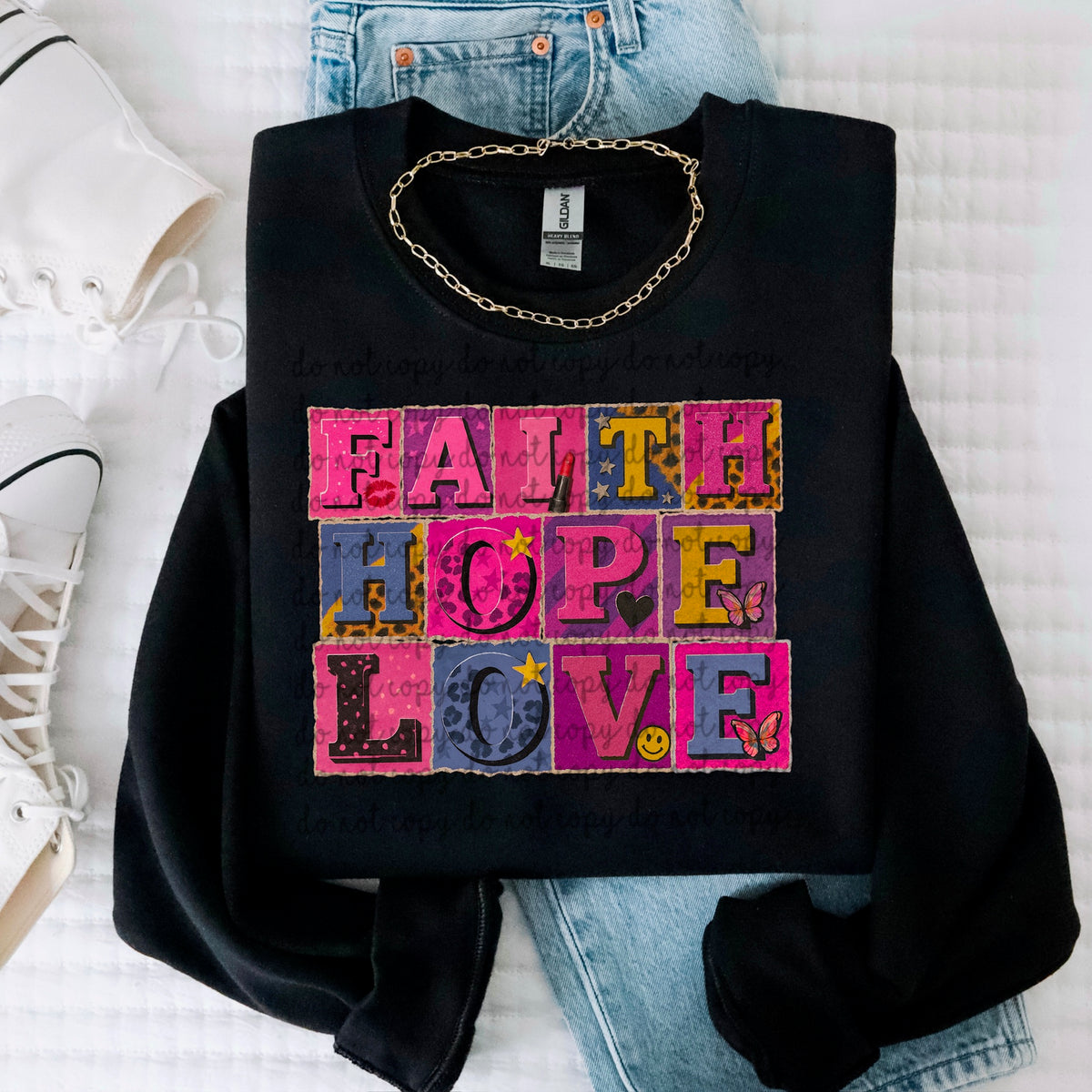 Faith Hope Love 117433 DTF Transfer