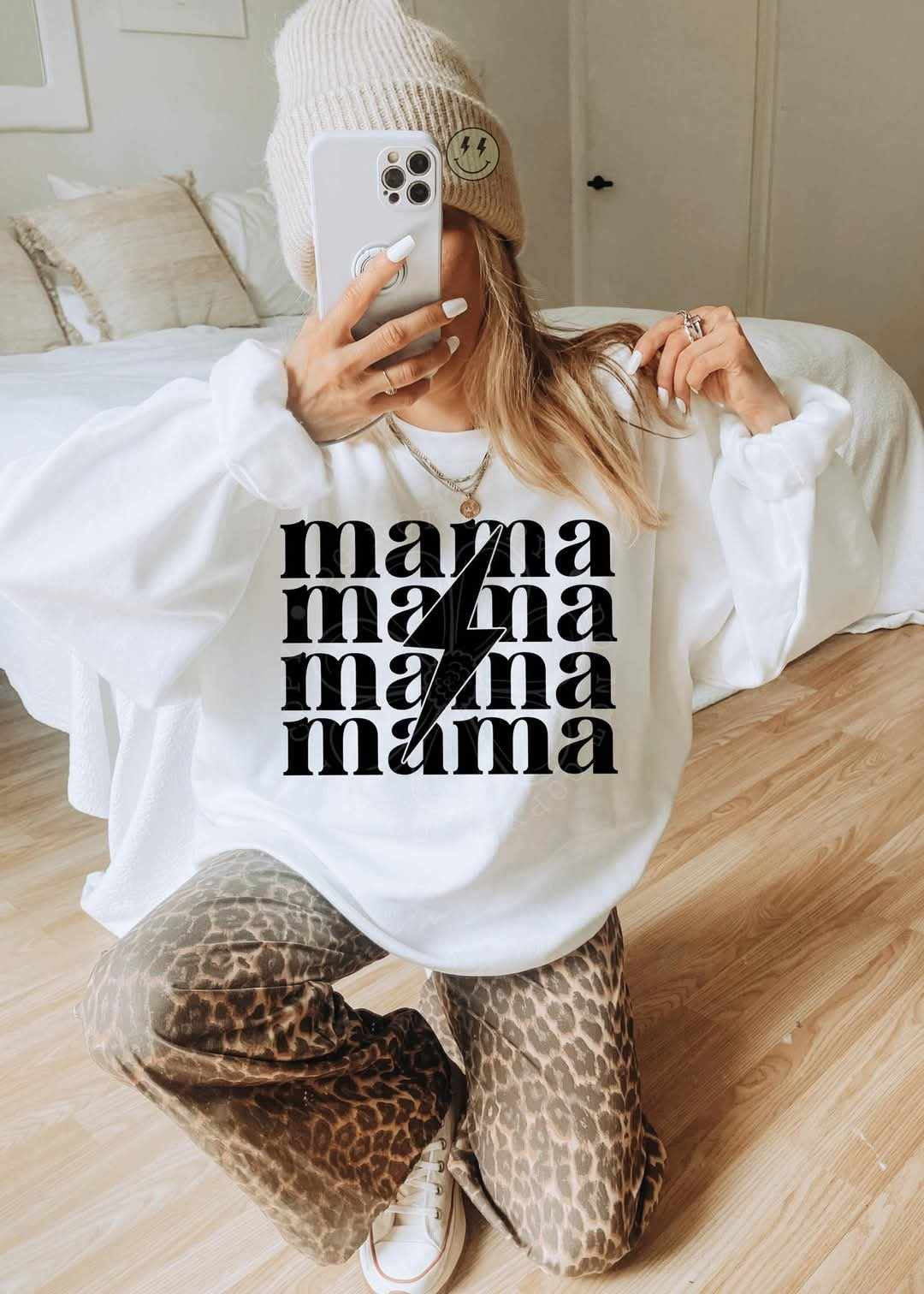 Mama stacked lightning bolt (LYTTLE) 75475 DTF transfer