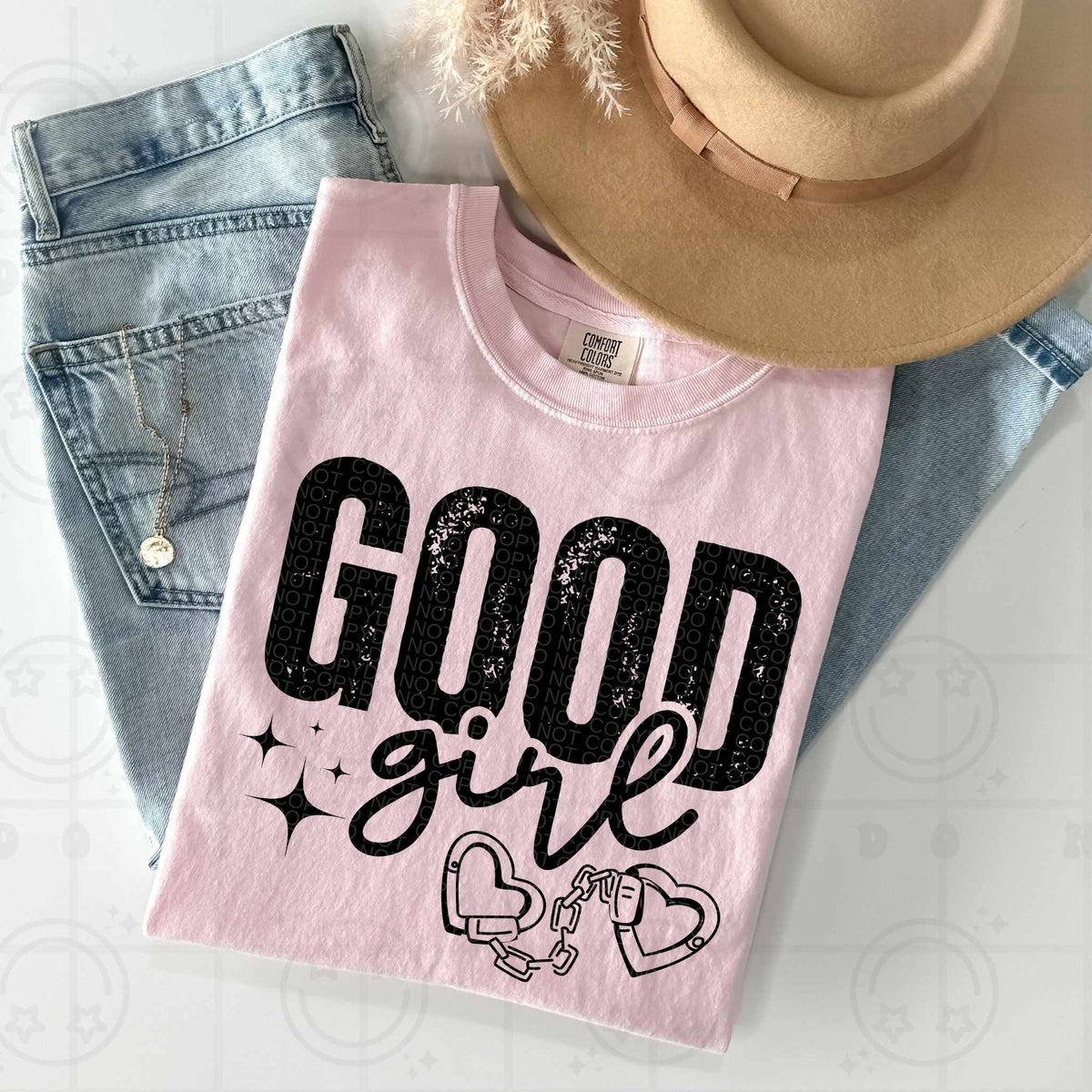 Good girl BLACK (HW) 79393 DTF transfer