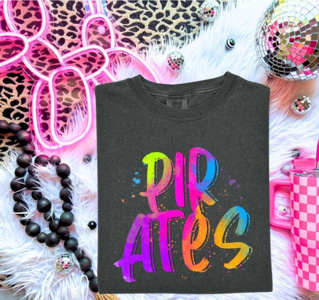 Pirates Neon Splatter (S&G) 100016 DTF transfer