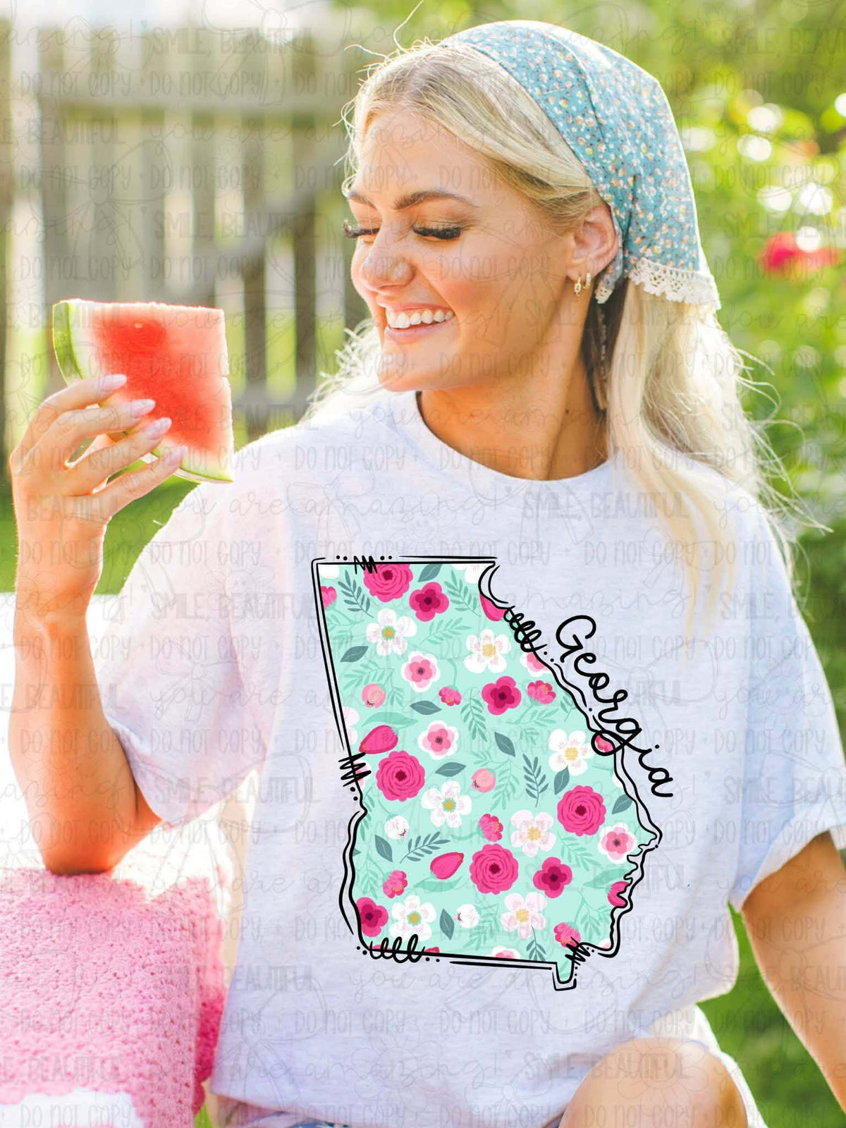 Georgia Floral State (Carter) DTF Transfer