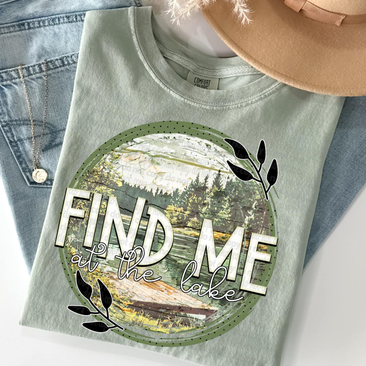 Find me at the lake (TTD) 96197 DTF transfer