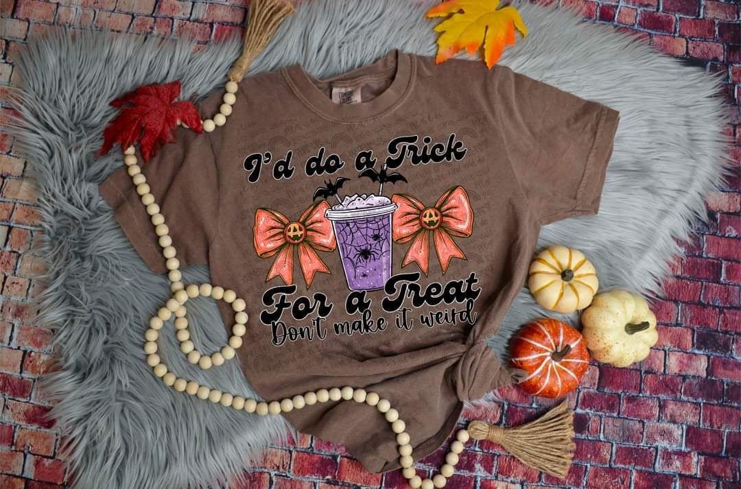 I’d do a trick for a treat (DDD) 58513 DTF transfer