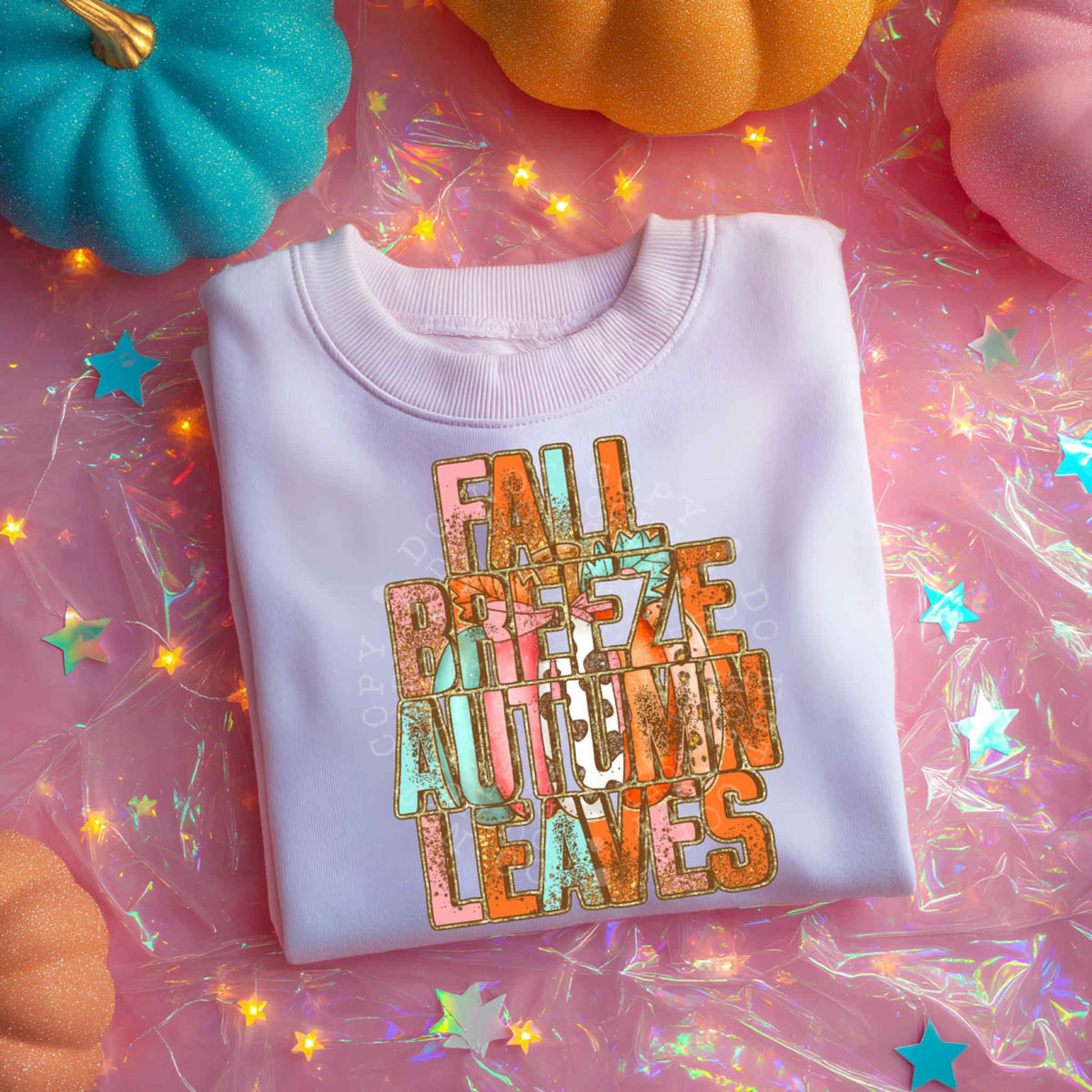 Fall breeze autumn leaves 107107 DTF transfer