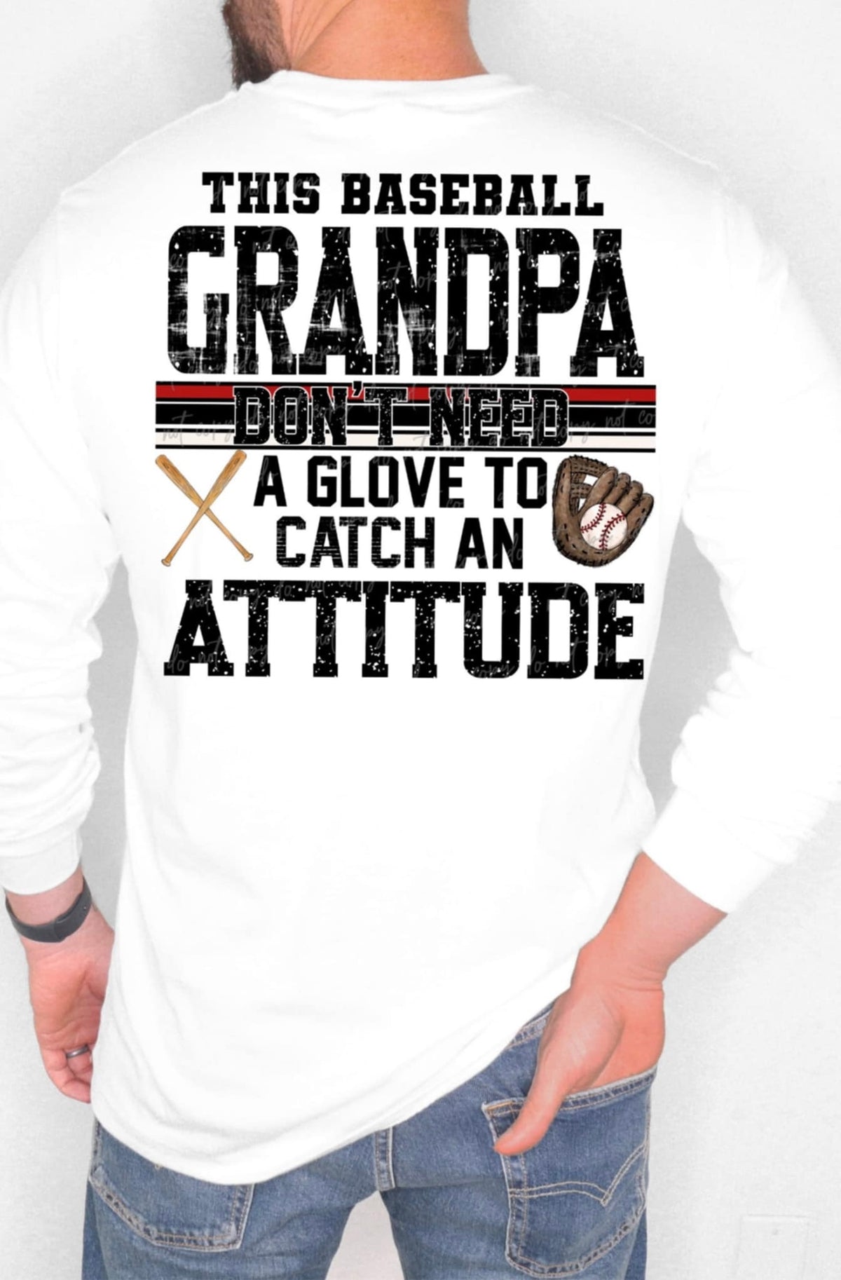 This baseball grandpa don’t need a glove to catch an attitude (VIRGO) 90563 DTF transfer