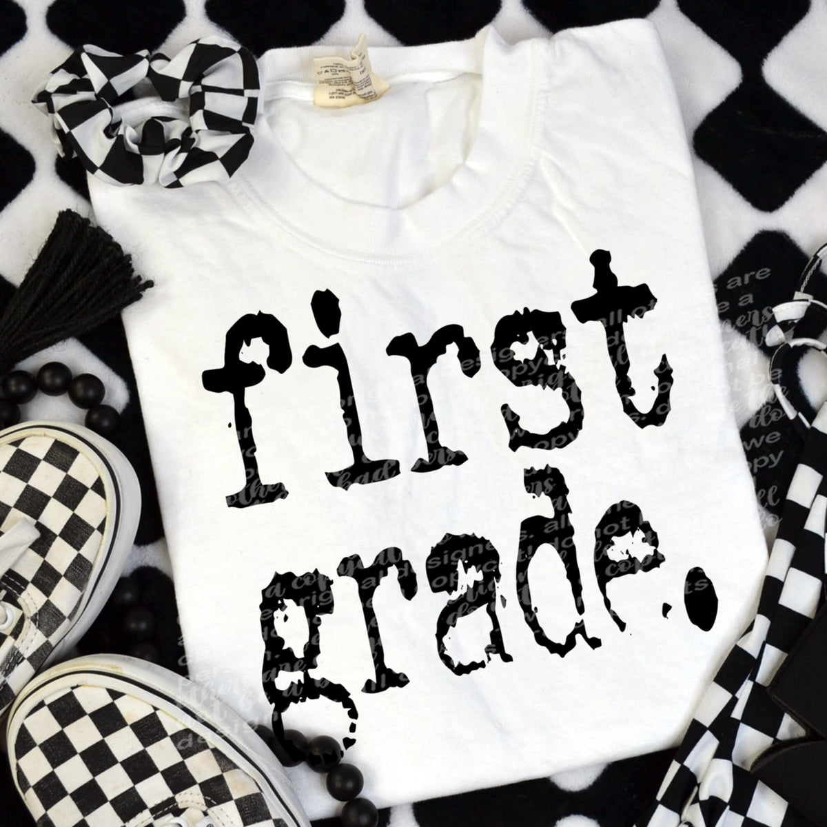 First Grade black (TTD) DTF transfer