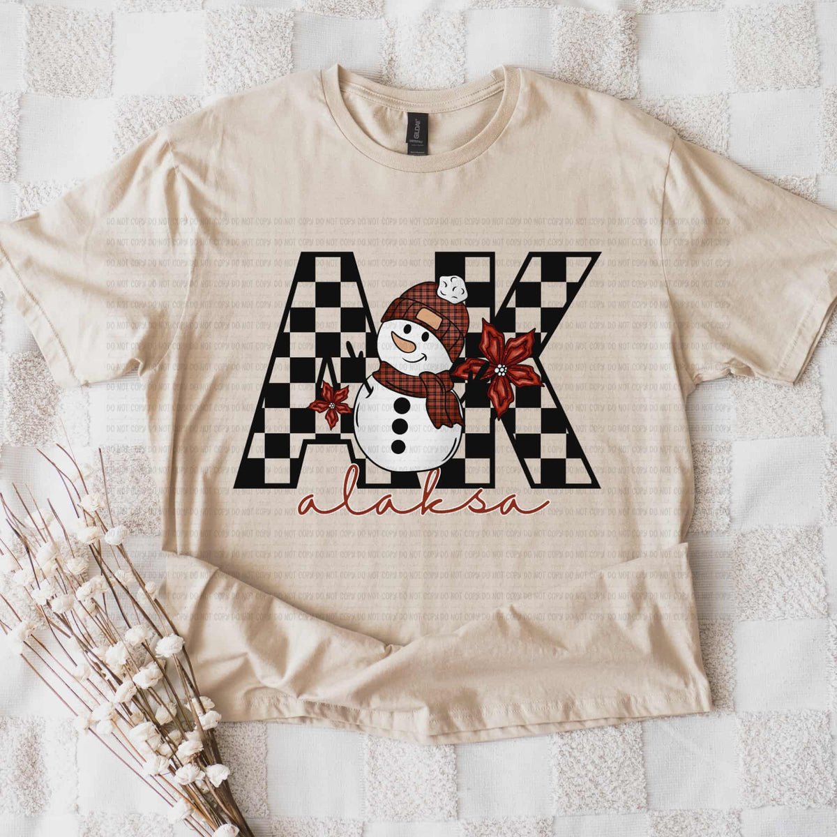 Alaska snowman checker (REVEL) DTF Transfer