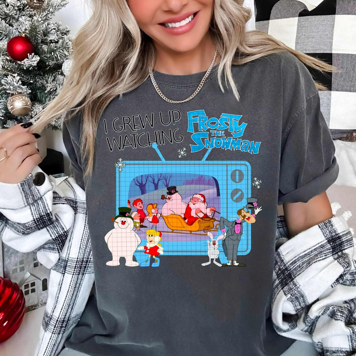 I Grew Up watching Snowman (DDD) DTF transfer