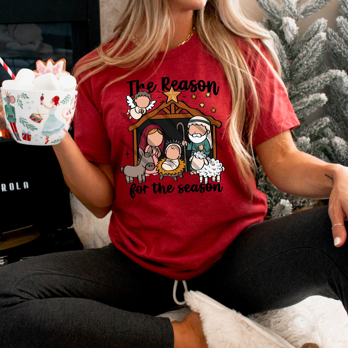 The Reason for the Season nativity (scarlow) DTF transfer