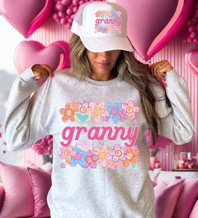 Granny flowers (S&G) 77586 DTF transfer