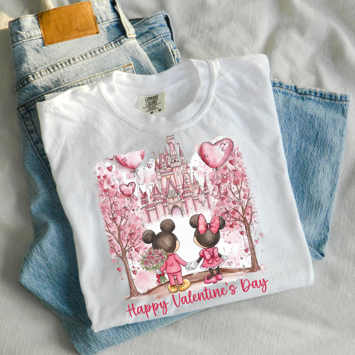 Happy Valentine’s Day mouse Sunday special DTF transfer