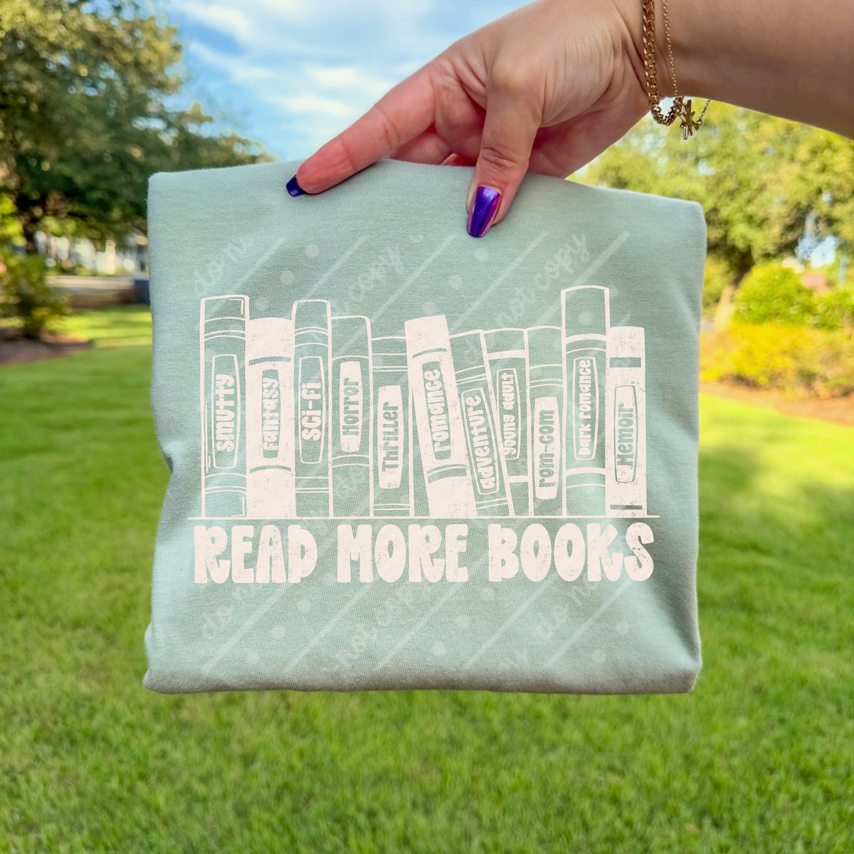 Read more books white (scarlow) DTF transfer