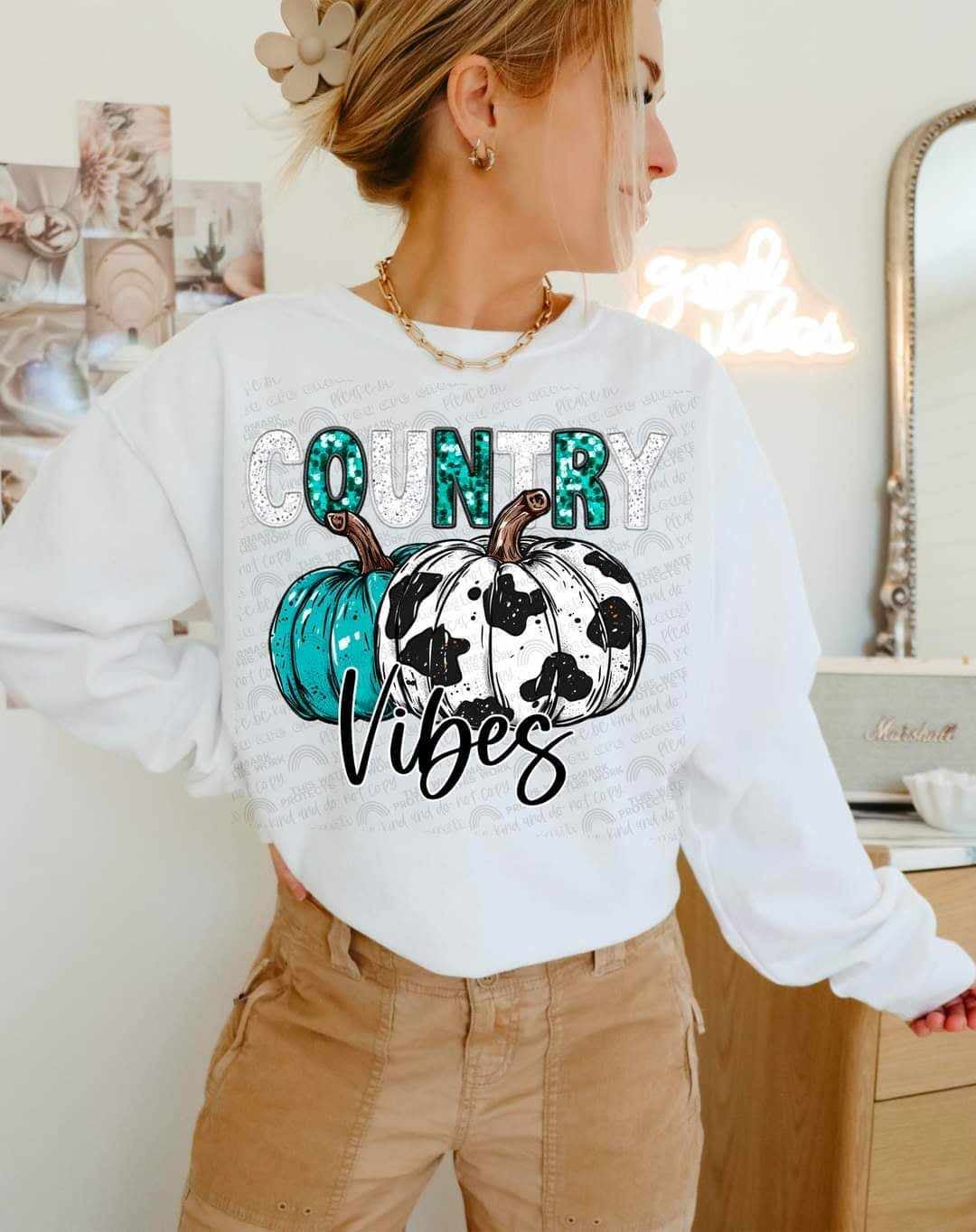 Country vibes pumpkins (DDD) 62650 DTF transfer