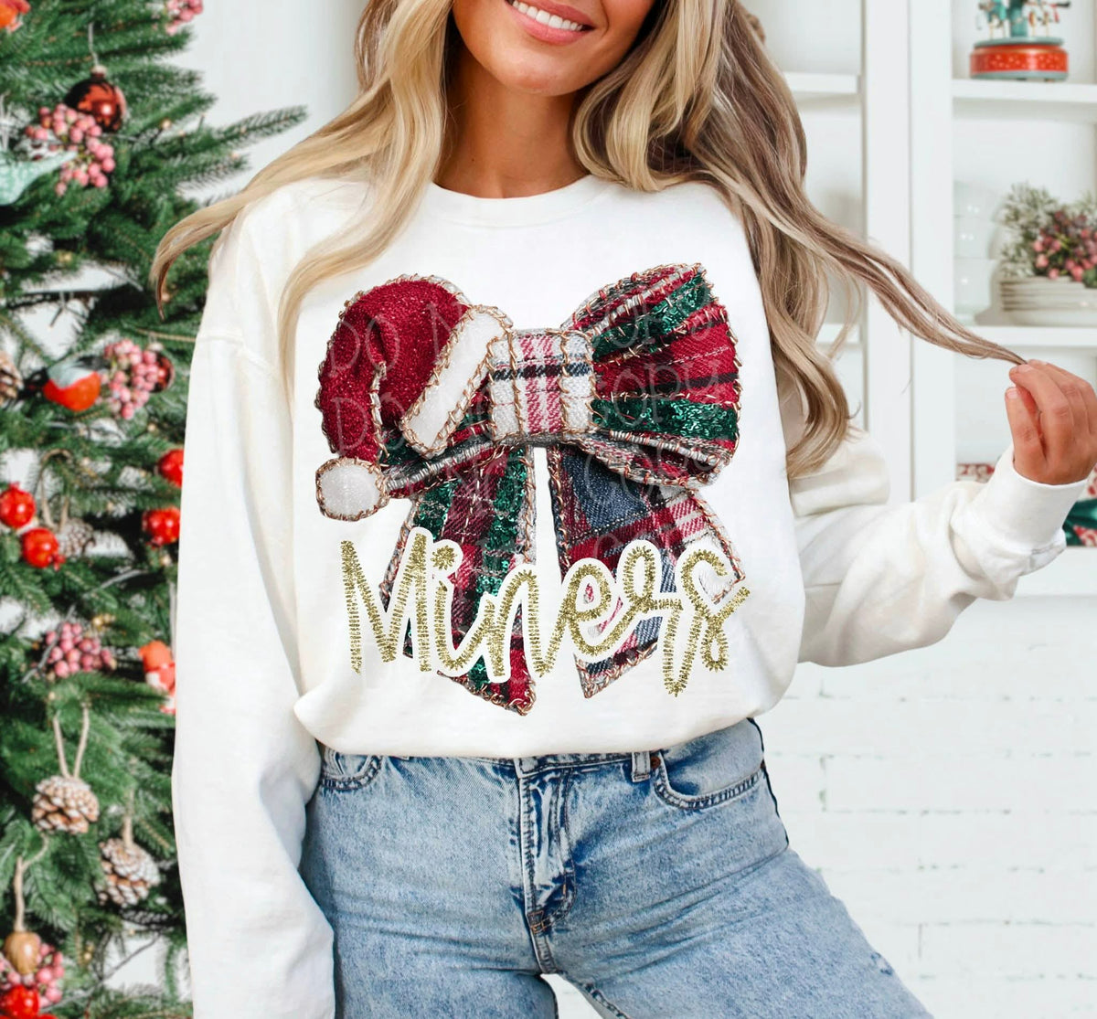 Miners Plaid Bow (C’s) DTF Transfer