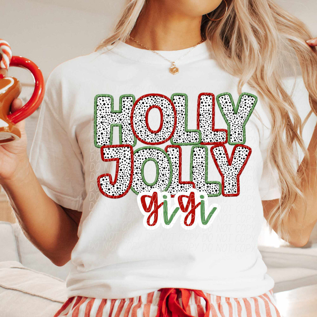 Holly jolly Gigi Dalmatian filled (CITY) 65075 DTF transfer