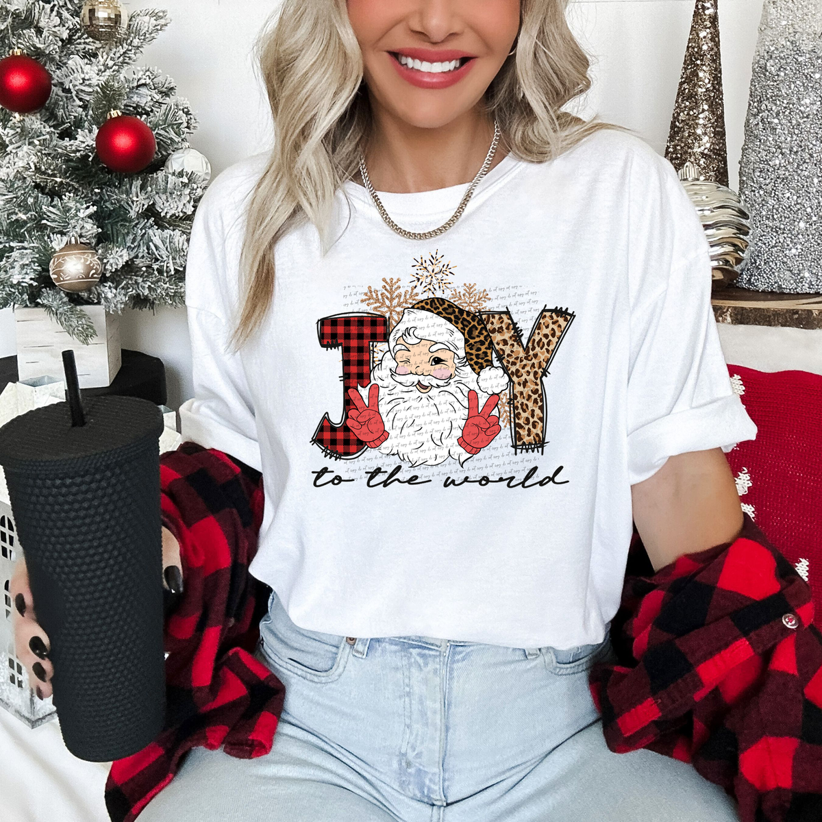 Joy to the world (santa) 49878 DTF transfer