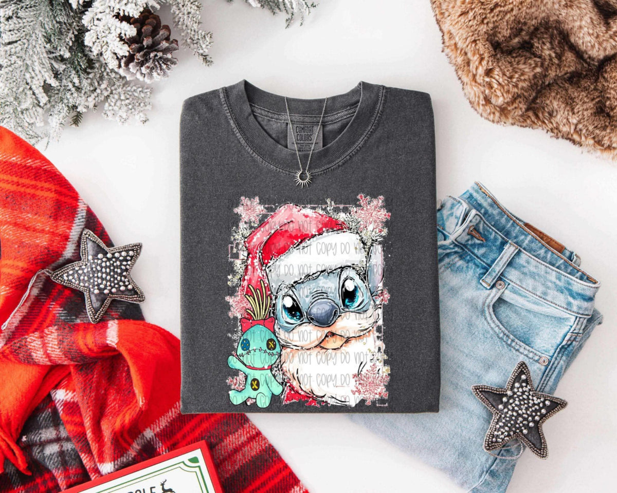 Santa Alien (SSD) DTF transfer