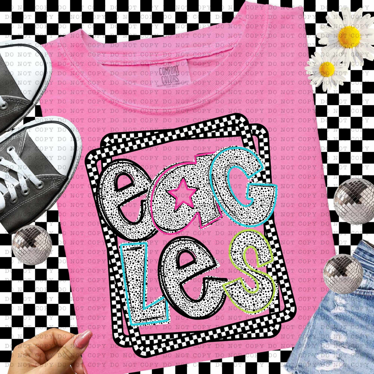 Eagles Dalmatian filled mascots (ECHT) 55113 DTF transfer