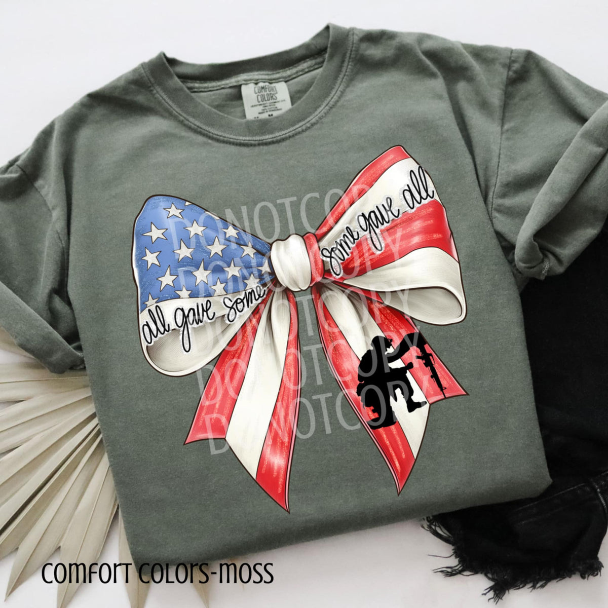 All gave some bow with soldier (CSG) 103184 DTF transfer