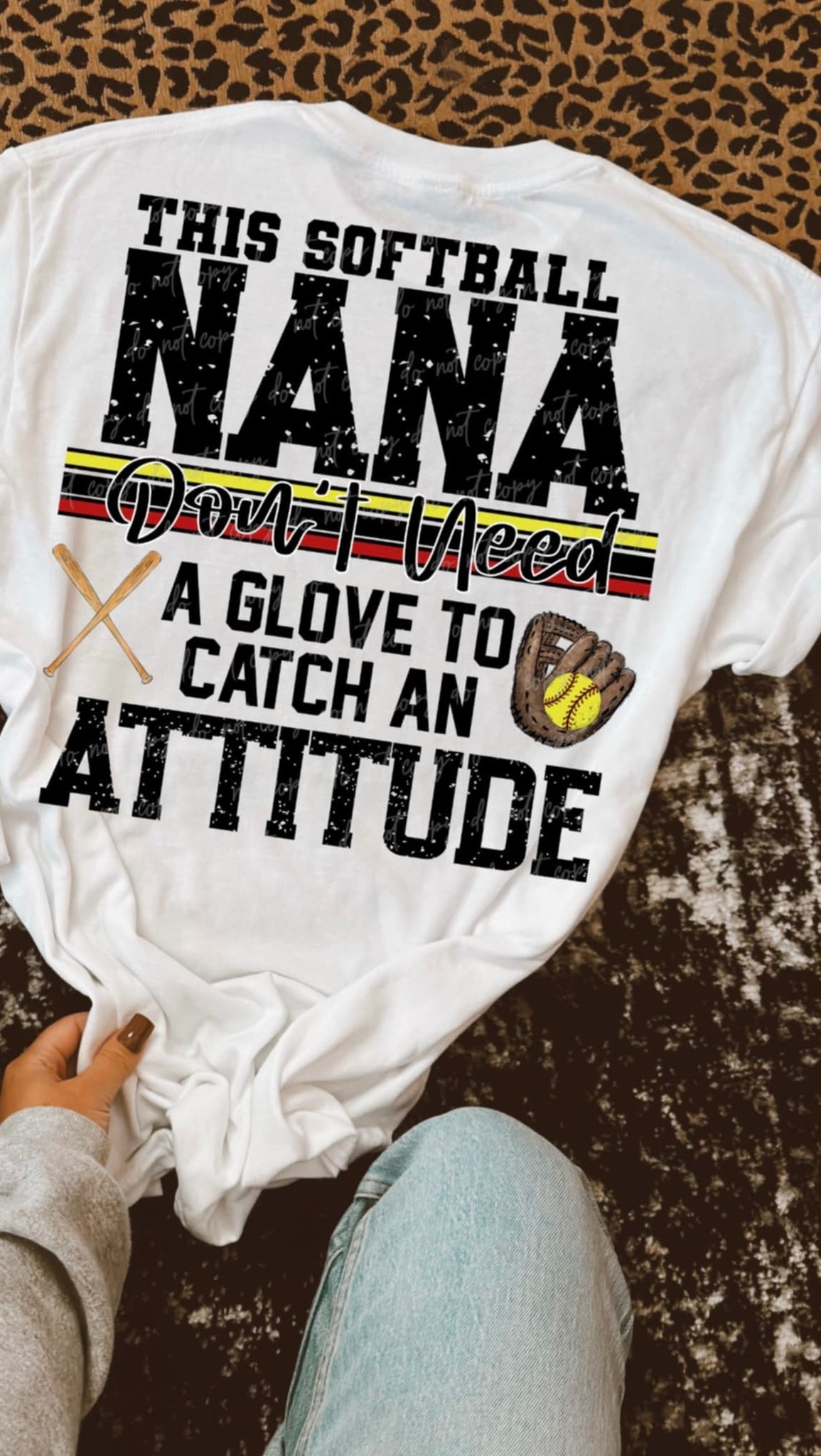 This softball nana don’t need a glove to catch an attitude (VIRGO) 90581 DTF transfer