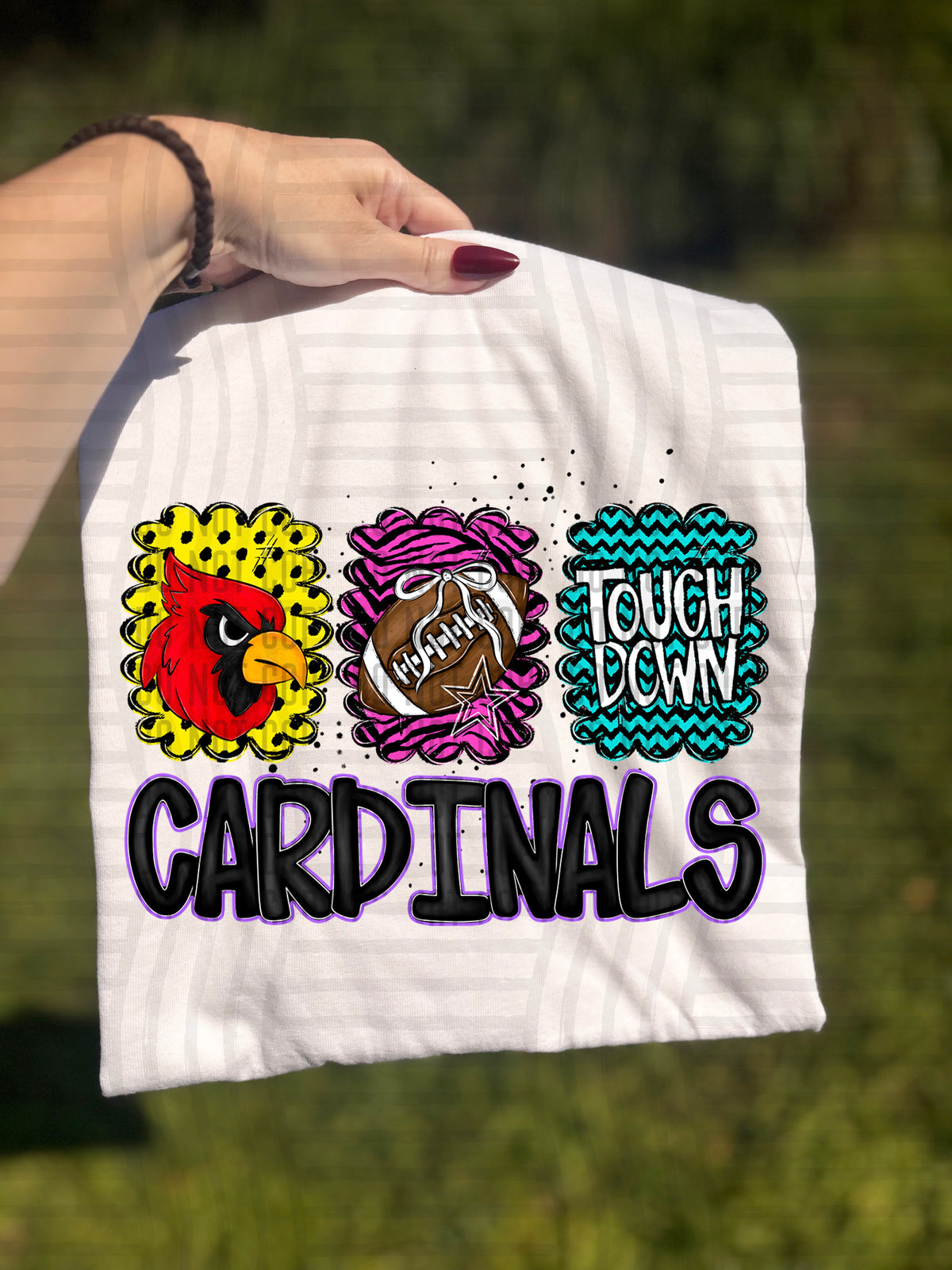 Cardinals Preppy Bright Trio (Caplinger) 113071 DTF transfer
