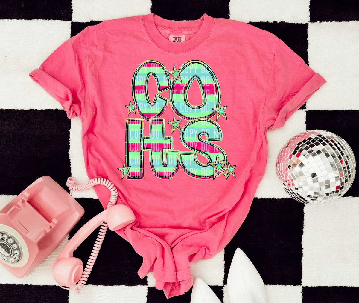 COLTS multi stripes (Caplinger) DTF transfer