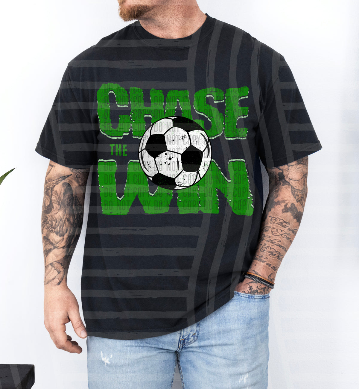 Chase the win soccer GREEN (Caplinger) DTF Transfer