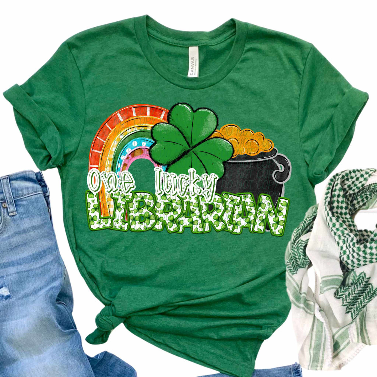 One lucky librarian (CITY) 84131 DTF transfer